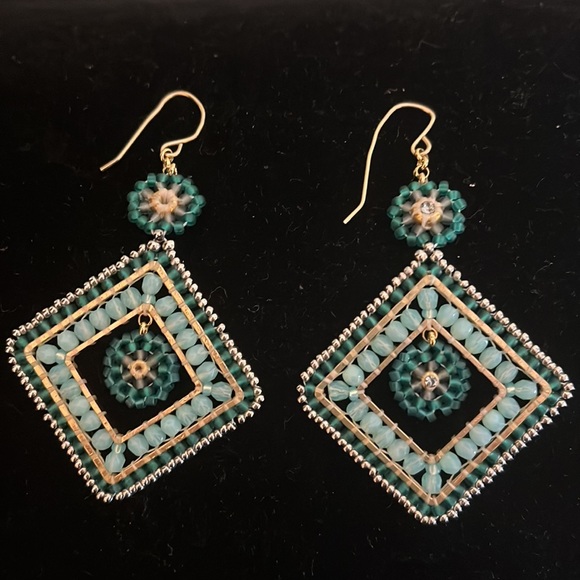 Miguel Ases beaded earrings - Picture 2 of 5